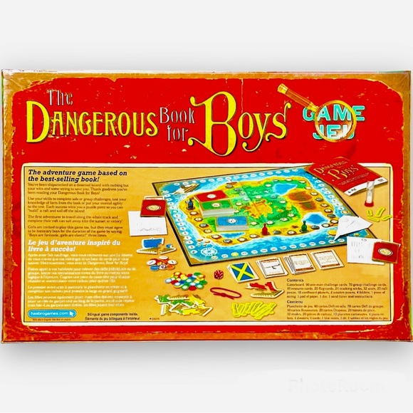 🆕 THE DANGEROUS BOOK FOR BOYS ~ BOARD GAME VERSION ~ ENGLISH + FRENCH EDITION - Picture 2 of 6